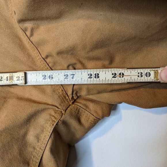 Distressed Berne Brown Tan Canvas Quilted Lined Hooded Kacket- Size Large EJ21BD - Picture 8 of 8
